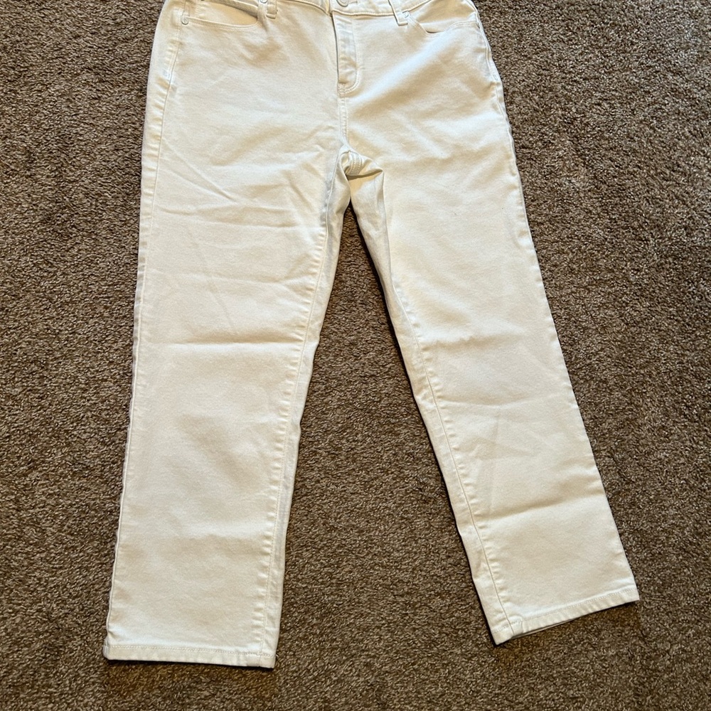 Simply Vera Vera Wang Cream Straight-Leg Jeans